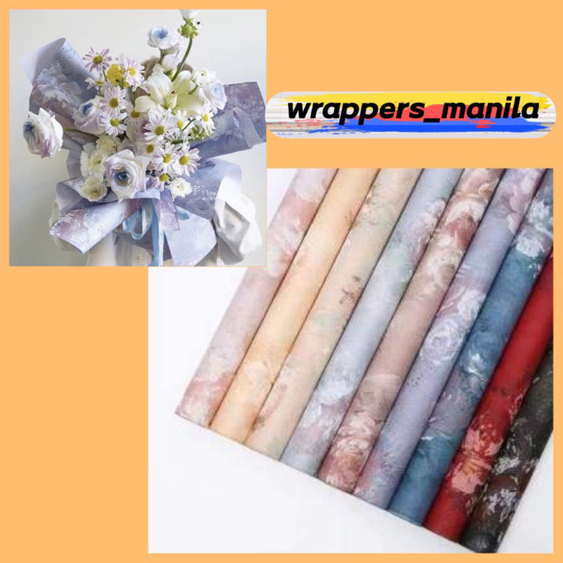 15pcs Artistic Paint Classic Garden Korean Paper Gift and Bouquet Wrapping Paper