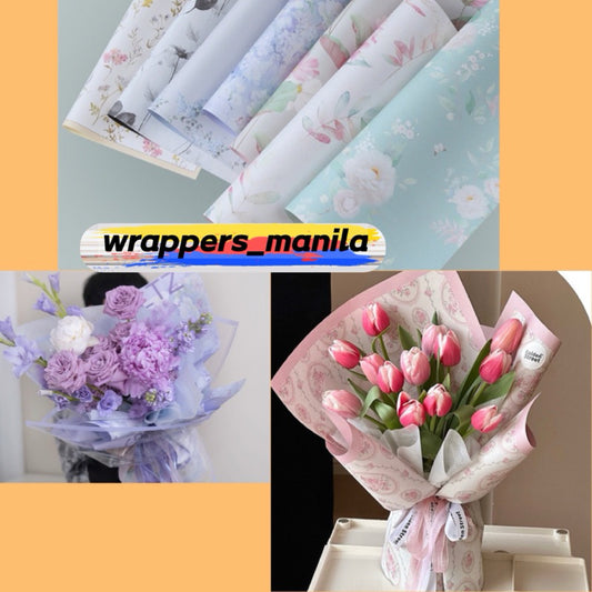 10pcs Spring Flower Design Wrapper Bouquet Wrapping Paper