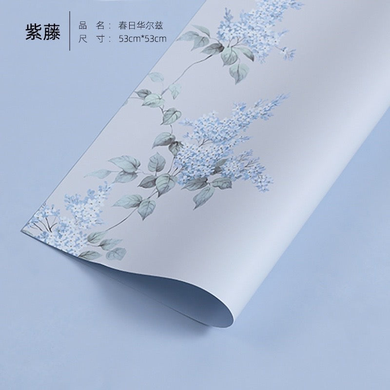 10pcs Spring Flower Design Wrapper Bouquet Wrapping Paper