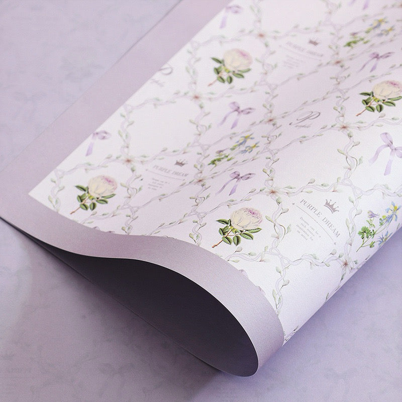 10pcs Spring Flower Design Wrapper Bouquet Wrapping Paper