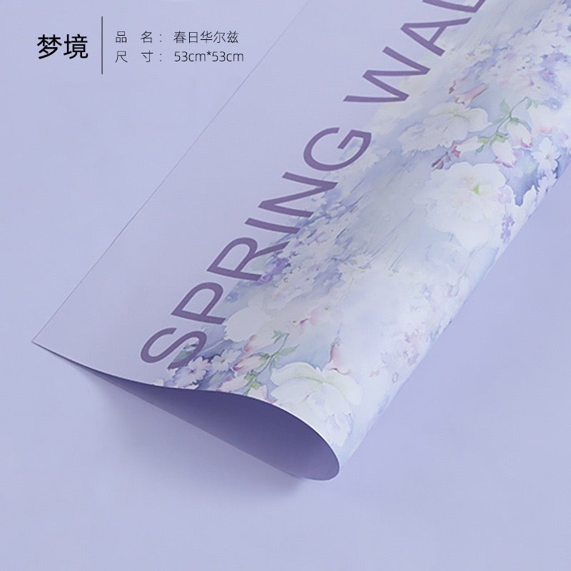 10pcs Spring Flower Design Wrapper Bouquet Wrapping Paper