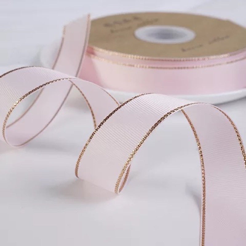 Quality Gold Lining Style Ribbon Gift Wrapping Bouquet Ribbon