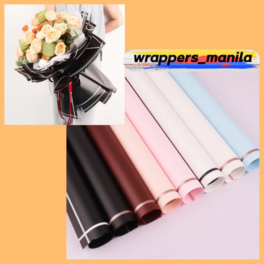 20pcs in 1 pack Noble Gold Border Bouquet Wrapping Material (Waterproof)