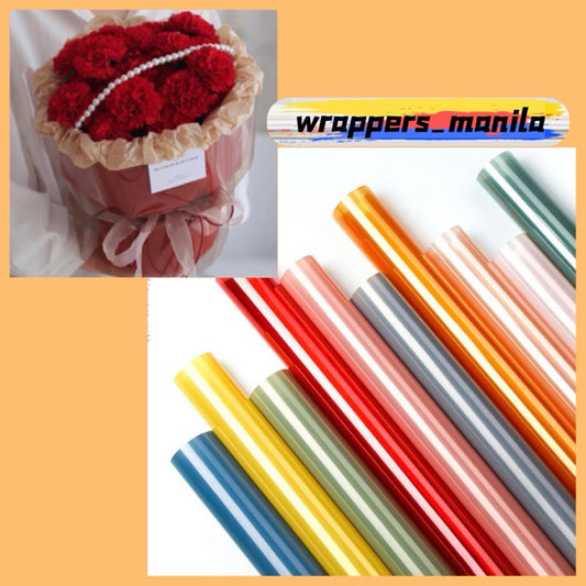 20pcs Cellophane Colored Wrappers Bouquet Wrapping Material (Waterproof)