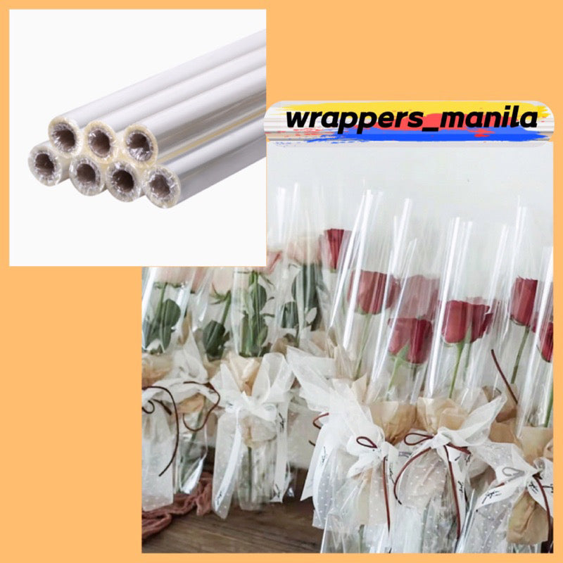 Transparent Plastic Bouquet Wrapping Roll