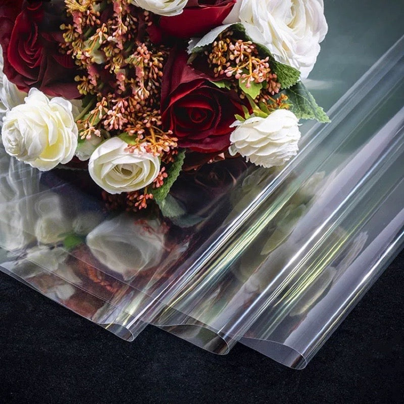 Transparent Plastic Bouquet Wrapping Roll