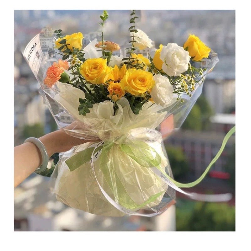 Transparent Plastic Bouquet Wrapping Roll