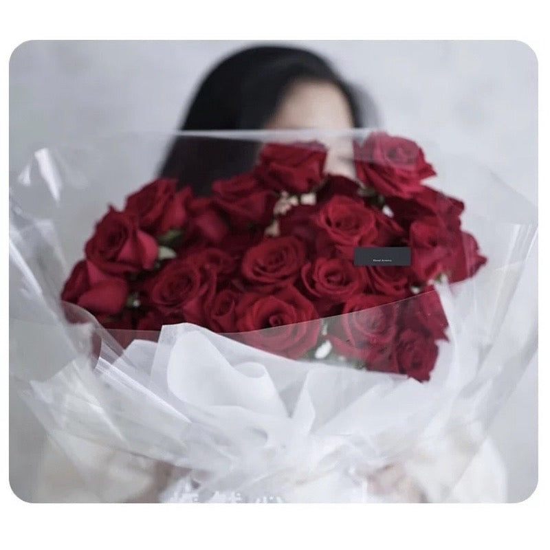 Transparent Plastic Bouquet Wrapping Roll