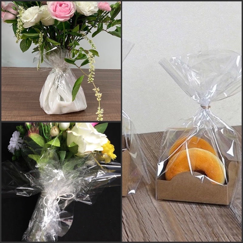 Transparent Plastic Bouquet Wrapping Roll