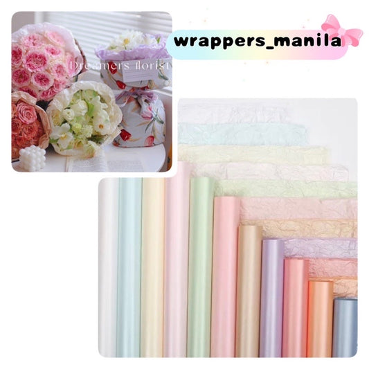 20pcs Candy Color Pearl Pear Inner Lining Wrap Floral Wrappers Bouquet Material (Waterproof)