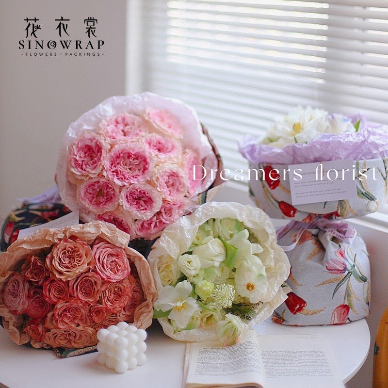 20pcs Candy Color Pearl Pear Inner Lining Wrap Floral Wrappers Bouquet Material (Waterproof)