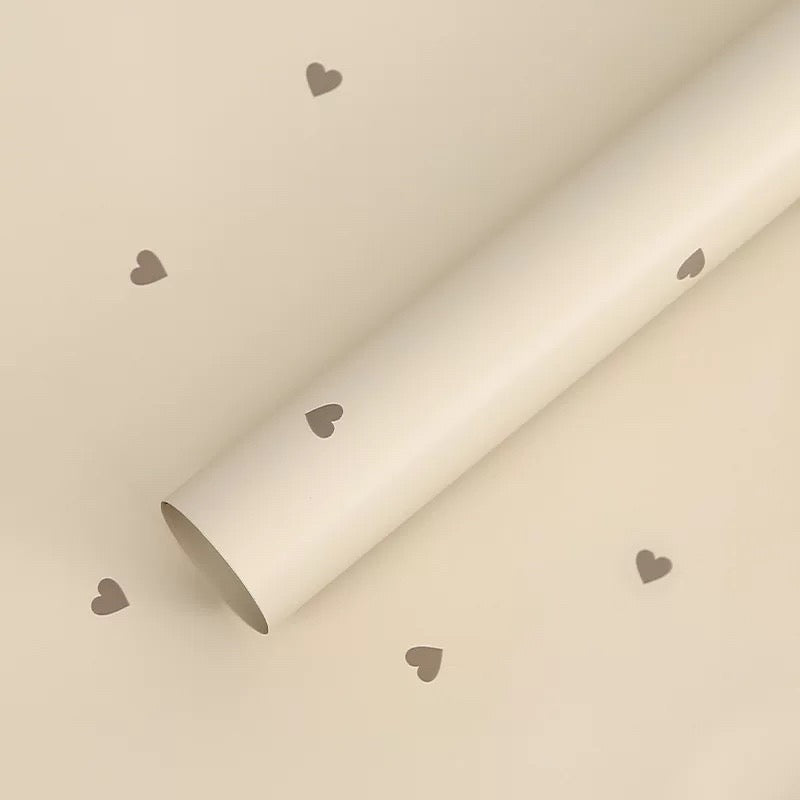 20pcs Heart Design Wrappers Bouquet Wrapping Material (Waterproof)