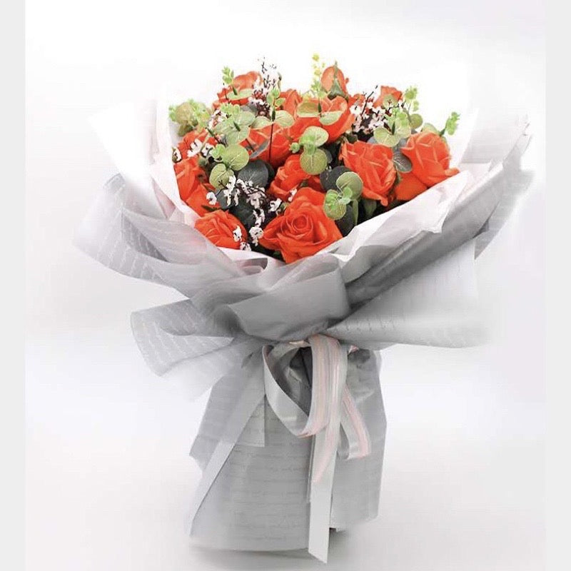 20pcs in 1 Tiny Words Design Wrapper Bouquet Wrapping Material (Waterproof)