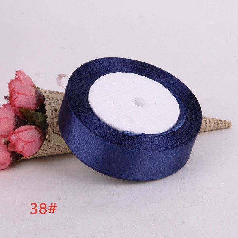 25Yards Plain Gift Wrapping Bouquet Ribbon Satin Ribbon