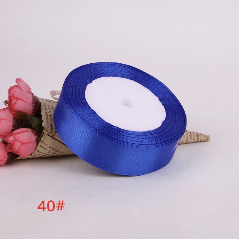 25Yards Plain Gift Wrapping Bouquet Ribbon Satin Ribbon