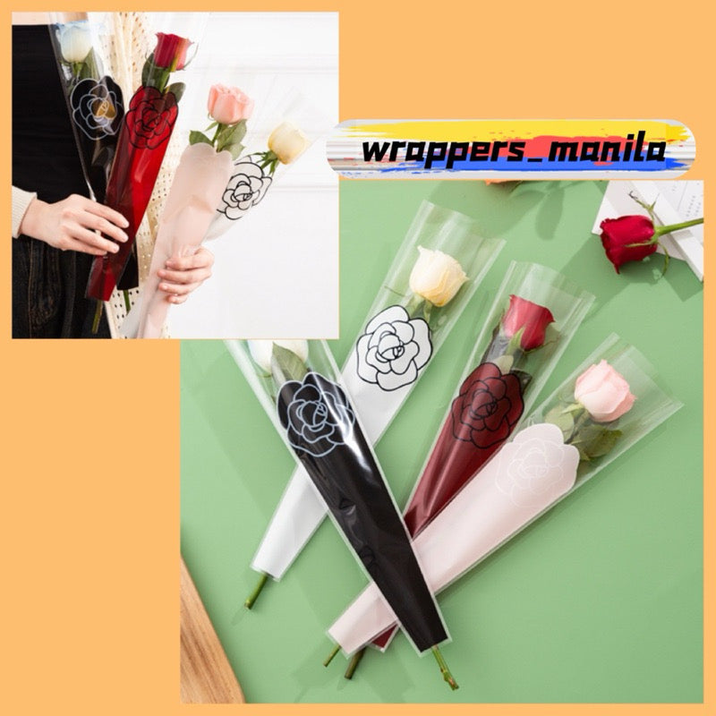 48pcs Rose Style Single Stem Wrapping Paper