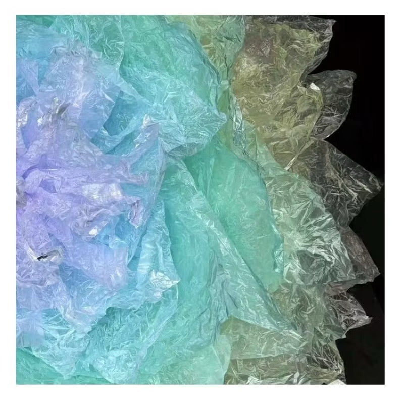 10m Roll Glass Candy Color Wrap Floral Lining Wrappers Bouquet Wrapping Material (Waterproof)