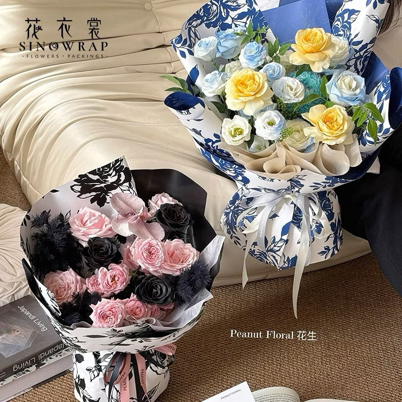 20pcs Rose Story Wrapper Bouquet Wrapping Material (Waterproof)