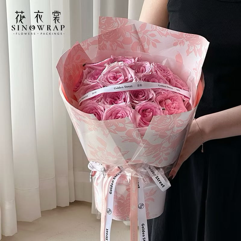 20pcs Rose Story Wrapper Bouquet Wrapping Material (Waterproof)