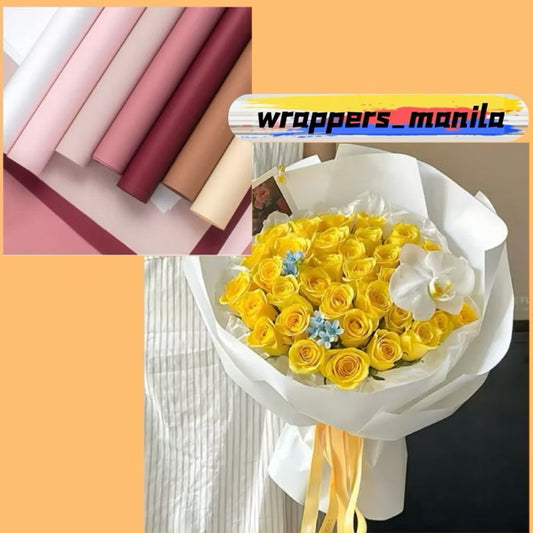 20pcs SUPERThick Single Tone Wrappers Bouquet Wrapping Materials (Waterproof)